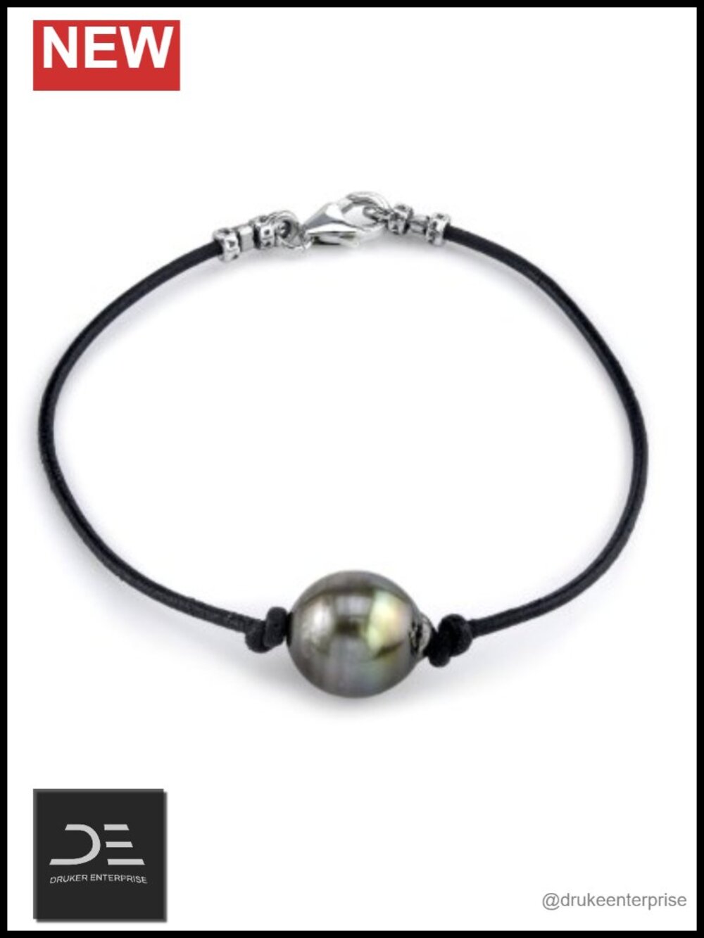 Genuine Tahitian South Sea Pearl Bracelet AA+ Sterling Silver Clasp 10-11mm